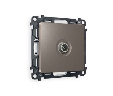 Комплект механизма TV розетки проходной 5-1000 MHz 4dB Ambrella Volt Alfa MA643030