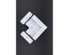 Соединитель угловой плоский для магнитного шинопровода Aployt Magnetic track 220 APL.0285.10.01