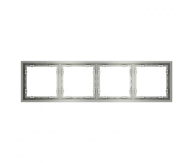 Рамка на 4 поста Voltum S70 VLS100405 (сталь)