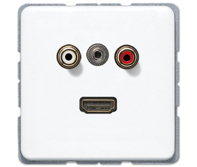 Купить Розетка мультимедиа Jung MACD1082WW Розетка мультимедиа Jung MACD1082WW