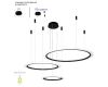 Подвесная люстра Crystal Lux MANZANA SP67W LED BLACK