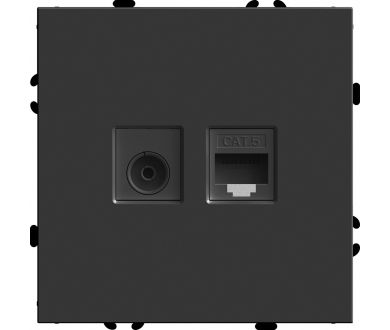 Розетка TV + компьютерная RJ-45 Stekker RST00-5106-05 Эмили 49846