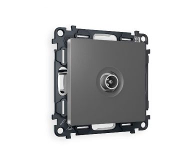 Комплект механизма TV розетки проходной 5-1000 MHz 4dB Ambrella Volt Alfa MA663030