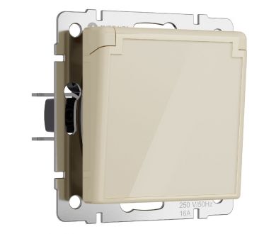 Розетка с заземлением, крышкой и шторками Werkel 4690389197109 W1171243 a064062