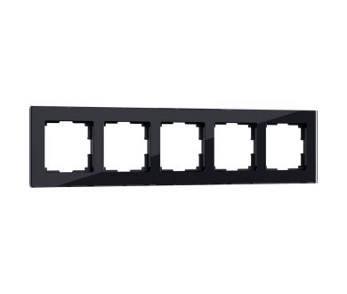 Рамка Werkel Favorit на 5 постов черный W0051108 4690389160110