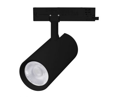 Трековый трехфазный светильник Arlight LGD-GERA-4TR-R90-30W Warm3000 (BK, 36 deg, 230V, DALI) (IP20 Металл) 058851