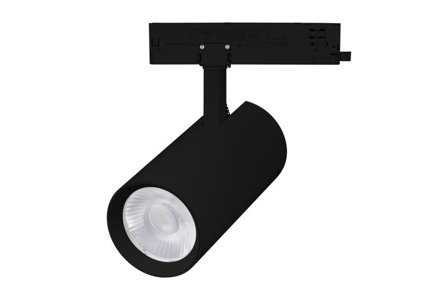 Трековый трехфазный светильник Arlight LGD-GERA-4TR-R90-30W Warm3000 (BK, 36 deg, 230V, DALI) (IP20 Металл) 058851