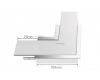 Угол Arlight S2-LINIA69-F-L90 прямой 021277