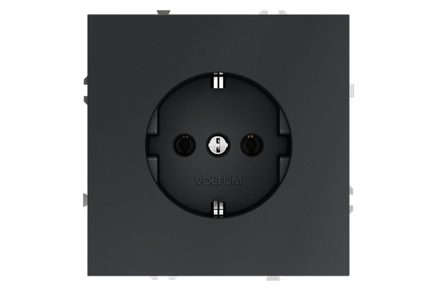 Розетка Voltum S70 VLS040107 (графит)