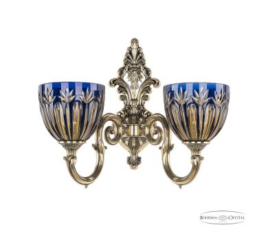 Бра Bohemia Ivele Crystal Verona 7203B14/2/175 GB P1 U Amber-Blue/H-1I