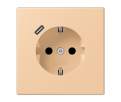 Розетка 2K+З USB Typ C Jung LC1520-18C237