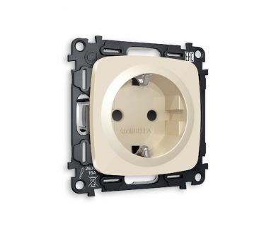 Комплект механизма розетки с/з со шторками Ambrella Volt Omega MO307010