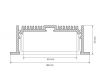 Профиль Arlight SL-LINIA88-F-2000 ANOD 019315