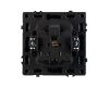 Розетка зк со шторками софт-тач черный оникс Arlight SCT-MEU-SFPL-BK (250V, 16A) 054277(1)