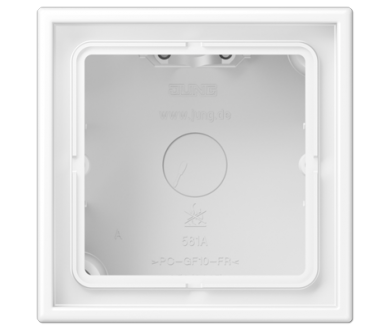Коробка одноместная Jung LS581AWWM