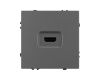 Розетка HDMI софт-тач серый базальт Arlight SCT-MHD1-SFPL-GR 061844(1)