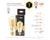 Лампа светодиодная Эра E27 7W 2400K F-LED ST64-7W-824-E27 spiral gold Б0047665