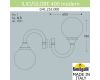 Уличный настенный светильник Fumagalli Globe G41.251.000.AYE27