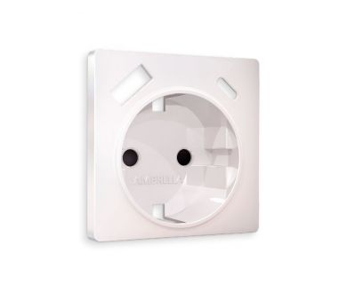 Лицевая панель для розетки с/з со шторками 2USB A+C Ambrella Volt Alfa AP2100