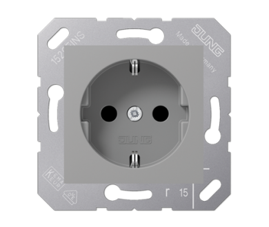 Купить Розетка Schuko Jung CD5120BFGR Розетка Schuko Jung CD5120BFGR