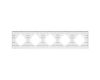 Рамка на 5 постов пластиковая Arlight FRM-PERIO-PL-5-WH 049762