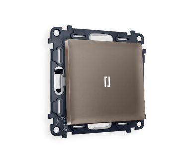 Комплект механизма 1-кл проходного выключателя с подсветкой Ambrella Volt Alfa MA632035