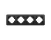 Рамка на 4 поста алюминиевая Arlight FRM-AKIRY-SFAL-4-BK 049744