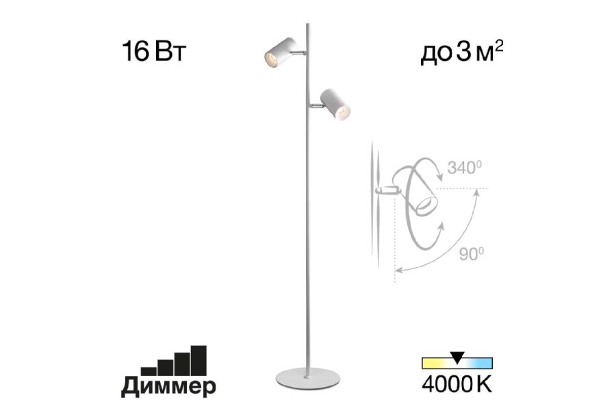 Торшер Citilux Twin CL809010N