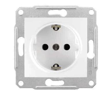 Розетка Schneider Electric Sedna с/з без шторок 16A 250V SDN3000521