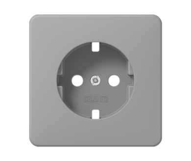 Розетка штепсельная Schuko Jung CD1520BFPLGR