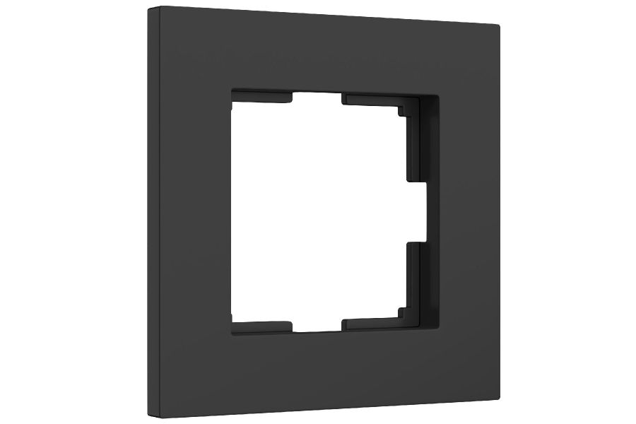 Рамка на 1 пост Werkel Slab черный матовый W0012908 4690389193293 a062799