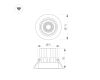 Встраиваемый светильник Arlight MS-VORTEX-BUILT-R110-20W Warm3000 (BK-BK, 20 deg, 230V) 058427