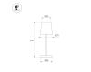 Настольная лампа с аккумулятором Arlight SP-DAISY-TAB-1.5W Warm3000-MIX (SD, 90 deg) (IP54 Металл) 056081