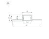 Алюминиевый профиль Arlight SL-LINIA20-FANTOM-2000 ANOD 049030