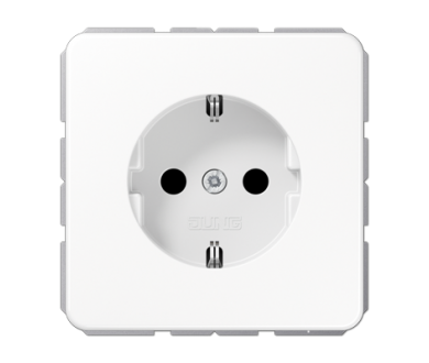 Розетка штепсельная Schuko Jung CD1520NWW
