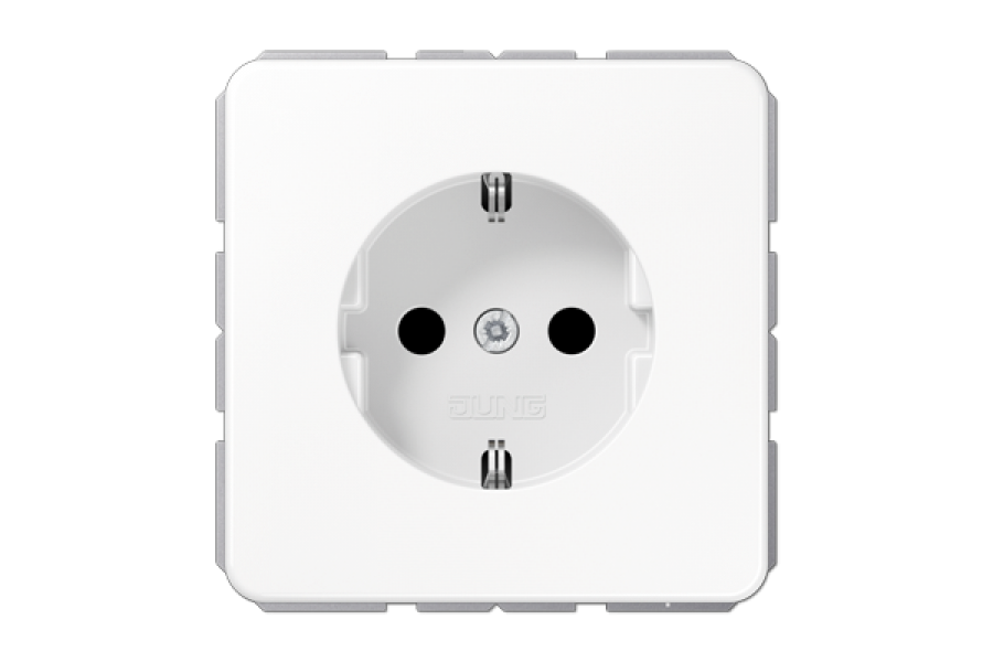 Розетка штепсельная Schuko Jung CD1520NWW
