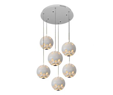 Подвесная светодиодная люстра iLedex Mob P1009-6 WH