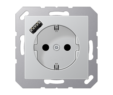 Розетка 2K+З USB Typ A Jung A1520-18AAL