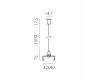 Подвес скрытый тип D к шинопроводу 5040xx-(F)/(R) 1,5 м Quattro Lightstar 504177-FR2