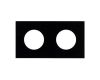Рамка стеклянная на 2 поста Arlight FRM-GLARE-GC-2-BK 043836