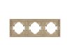 Рамка пластиковая на 3 поста Arlight FRM-TENDO-SFPL-3-GD 054651