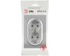 Розетка Эра Arktik 16-2104-03 двойная с заземлением 2X2P+E Schuko 16А-250В алюминий Б0070446