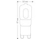Лампа светодиодная Feron G9 5W 2700K Прямосторонняя Матовая LB-432 25769