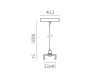 Подвес скрытый тип D треку 5040xx-(F)/(R) 5 м Quattro Lightstar 504197-FR2