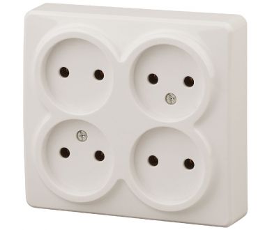 Розетка 4х2P Эра 11-2210-02 Б0020707