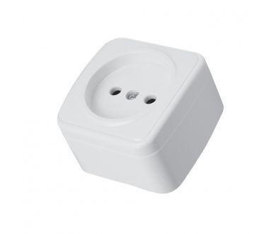 Розетка накладная 1-местная Stekker Basic PST10-501-20 50074
