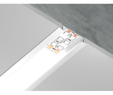 Алюминиевый встраиваемый профиль Ambrella Light Alum Profile GP1100WH
