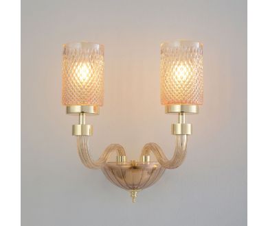 Бра Crystal Lux SILVESTRO AP2 AMBER