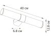 Подсветка для зеркал Arte Lamp Callisto A4408AP-1CC