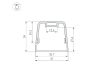Профиль с экраном Arlight LINE-D-3734-2000 TETRA BLACK+OPAL 055072
